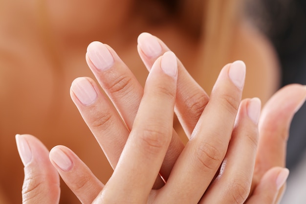 Witte Nagel Manicure Schone Handen Gratis Foto