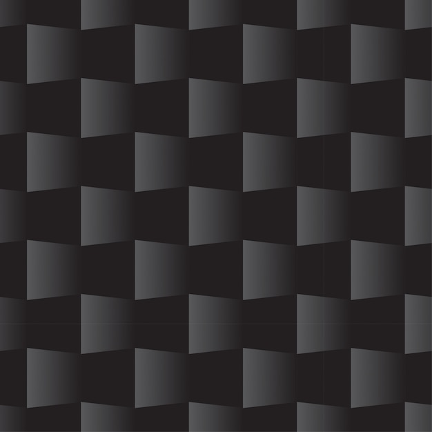 snorkel rijstwijn Fascineren 3d vierkant naadloze patroon zwart | Premium Vector