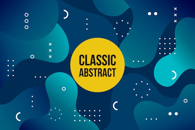 Abstract klassiek blauw thema voor behang Gratis Vector