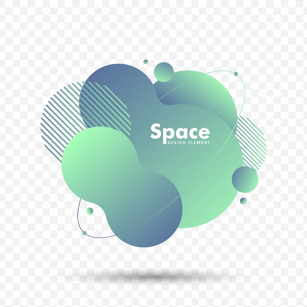 Abstract modern organisch grafisch element Premium Vector