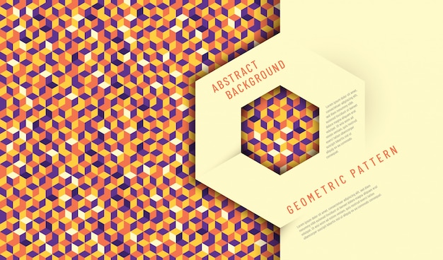 Abstract ontwerp als achtergrond met geometrische textuur. Premium Vector