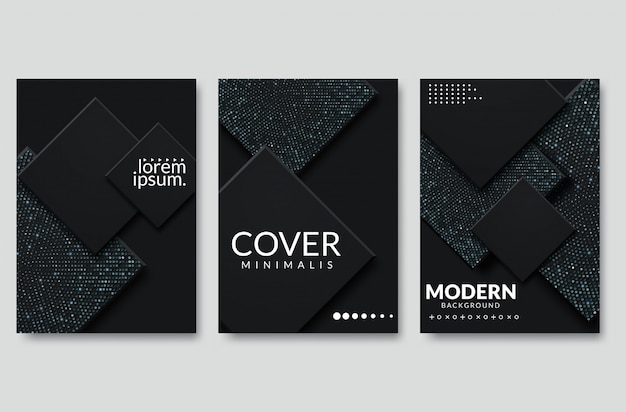 Abstract papier gesneden omslagontwerp. vector creatieve illustratie Premium Vector