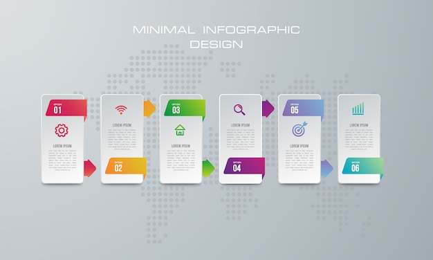 Abstracte 3d digitale afbeelding infographic. gebruikt voor de werkstroom layout, diagram, aantal opties Premium Vector