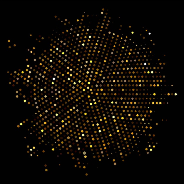Abstracte achtergrond met gouden glitters ontwerp Gratis Vector