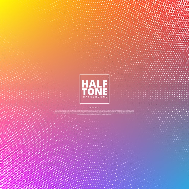 Abstracte achtergrond met halftone ontwerp. Premium Vector