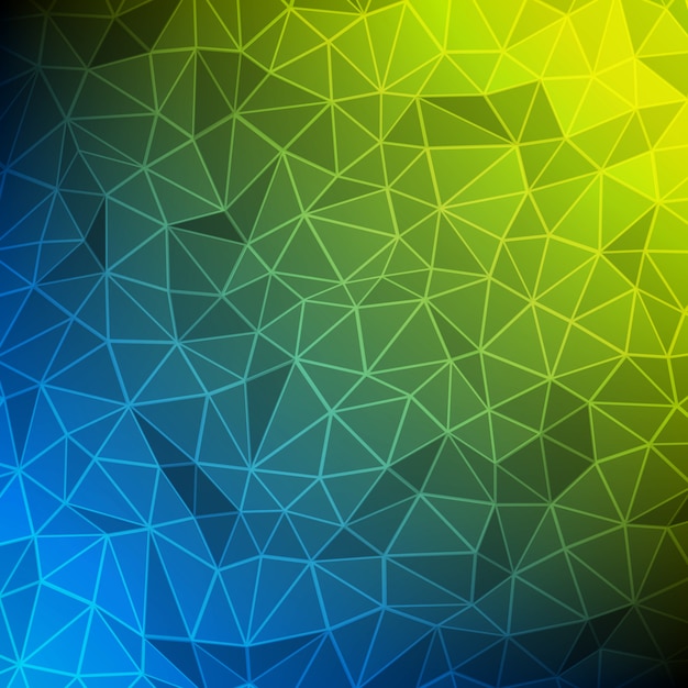 Abstracte achtergrond veelhoekige 3d driehoekenvormen met draadframe Premium Vector