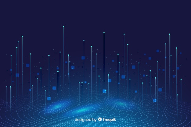 Abstracte big data concept achtergrond Gratis Vector
