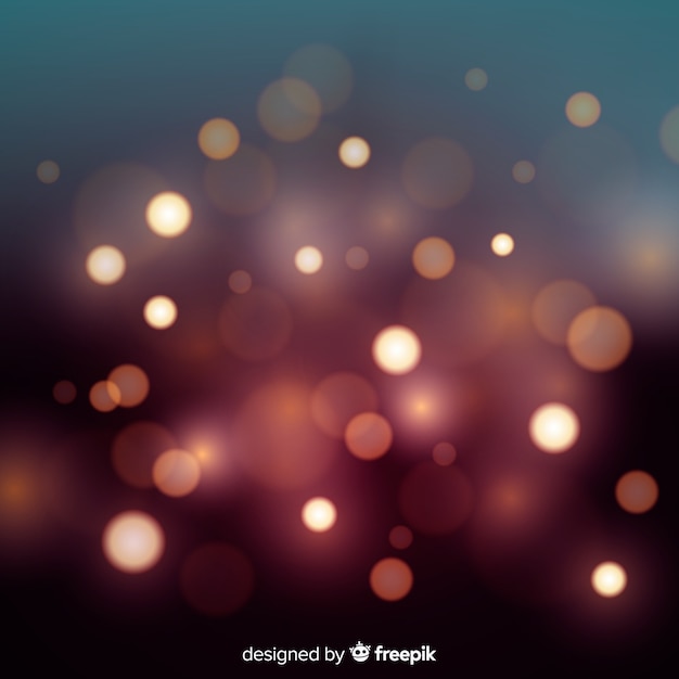 Abstracte bokeh steekt achtergrond aan Gratis Vector