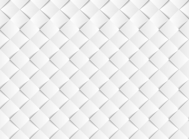 Abstracte gradiënt witte vector vierkante papier gesneden patroon achtergrond. Premium Vector
