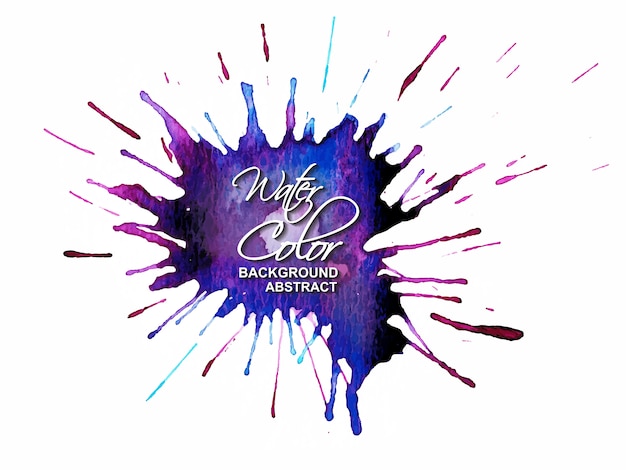 Abstracte kleurrijke aquarel achtergrond Premium Vector