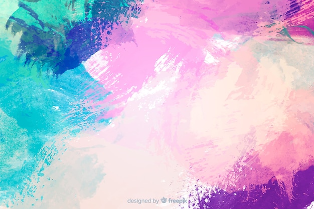 Abstracte kleurrijke aquarel vlek achtergrond Gratis Vector