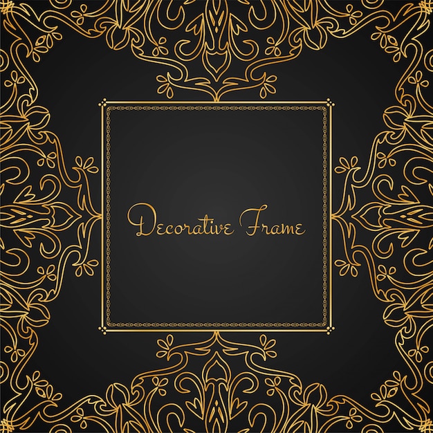 Abstracte mooie luxe frame achtergrond Gratis Vector
