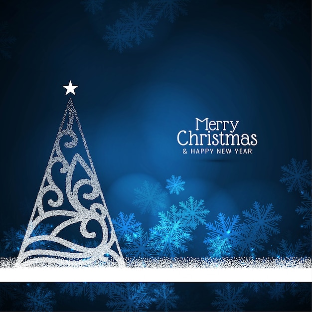 Abstracte mooie merry christmas-vieringsachtergrond Gratis Vector