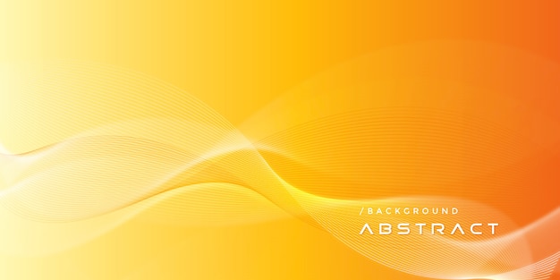 Abstracte oranje moderne achtergrond met kleurovergang lijnen Premium Vector
