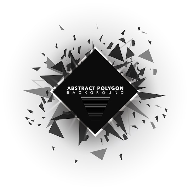 Abstracte polygoonachtergrond Gratis Vector