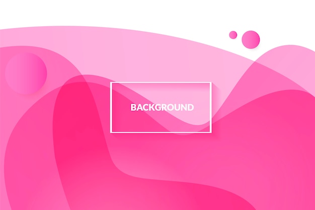 Abstracte roze achtergrond met mooie vloeibare vloeistof Gratis Vector
