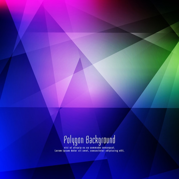 Abstracte stijlvolle kleurrijke geometrische achtergrond Gratis Vector