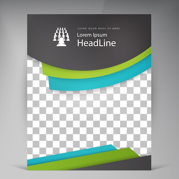 Abstracte vector moderne flyers brochure. Gratis Vector