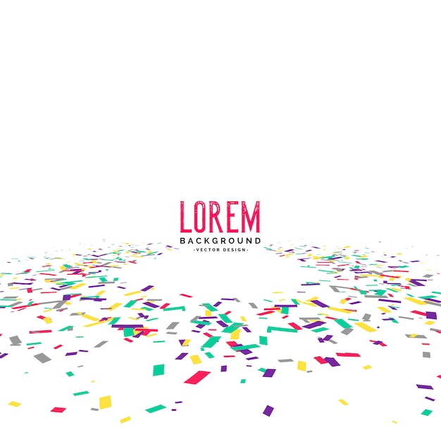 Abstracte viering confetti vector achtergrond Gratis Vector