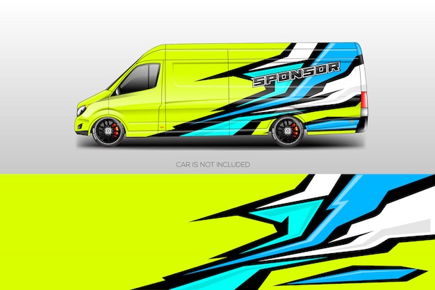 Auto wrap ontwerpen vector Premium Vector