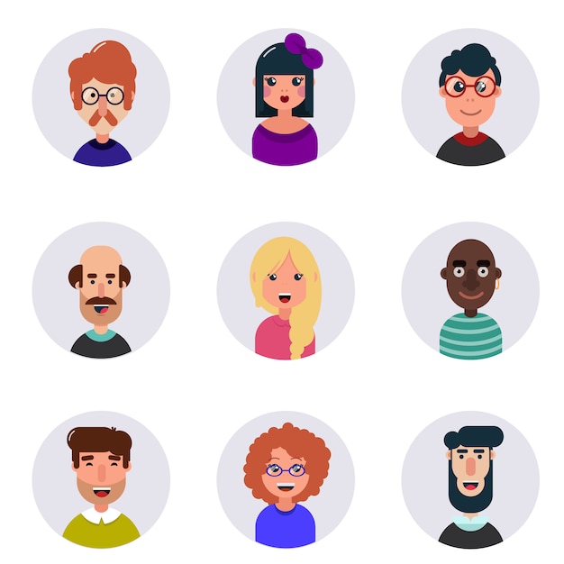 Avatars Premium Vector
