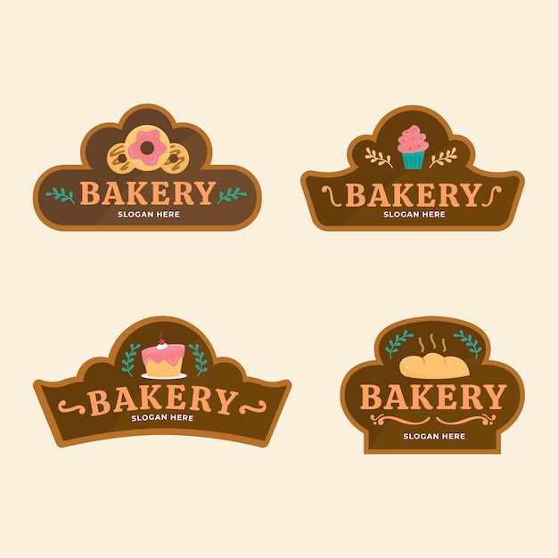 Bakkerij Taart Logo Concept | Gratis Vector