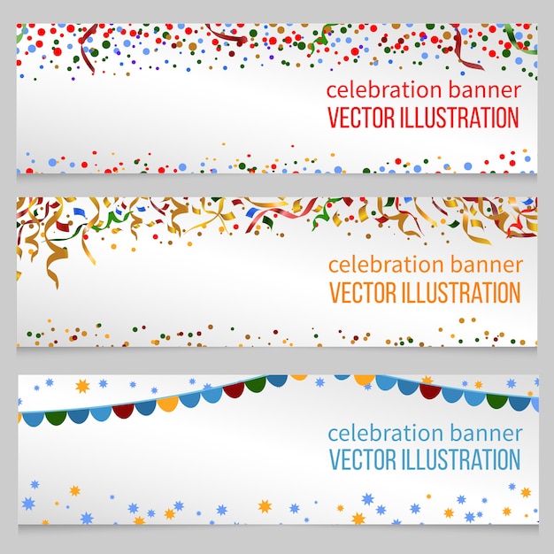 Banners met voor evenement feestelijke kerst, | Gratis Vector