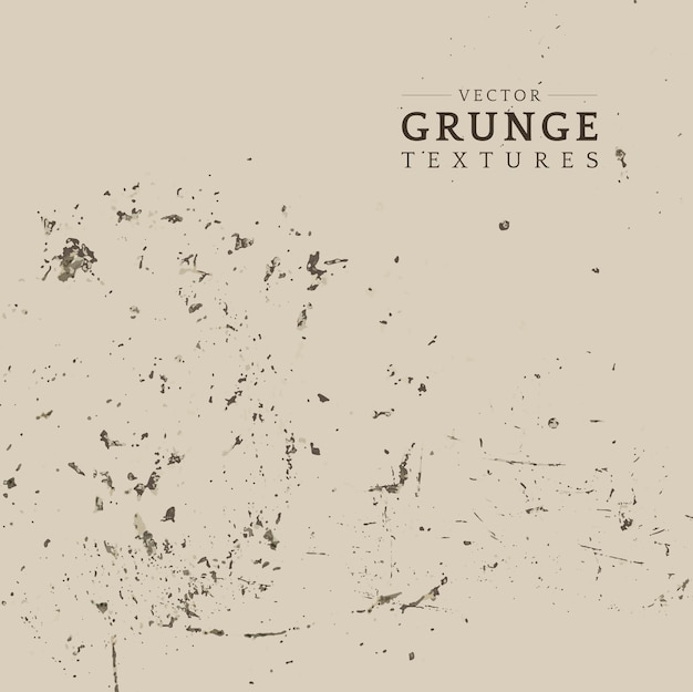 Beige grunge verontruste textuurvector Gratis Vector