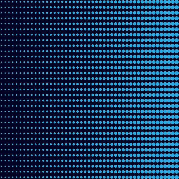 Blauwe gradiënt halftone achtergrondvector Gratis Vector