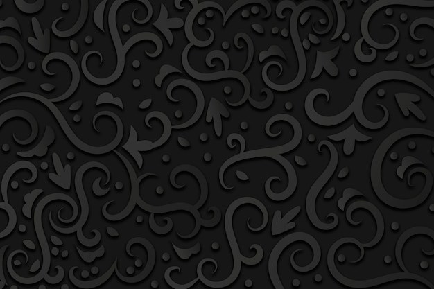Bloemen sier abstracte achtergrond Gratis Vector