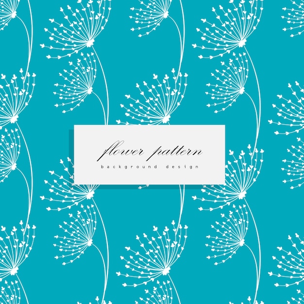 Bloemenboeket vectorpatroon met bloemen en bladeren Gratis Vector