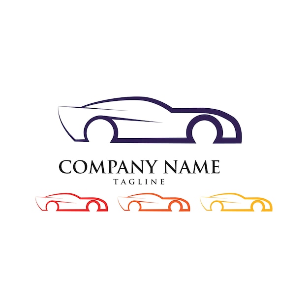 Car service automotive race logo | Premium Vector