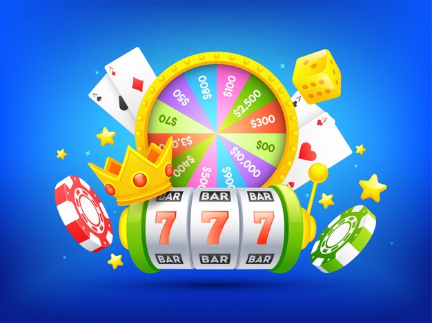 Casino achtergrond. Premium Vector