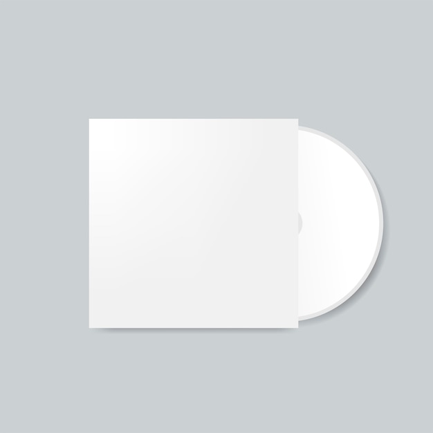 Cd-cover ontwerp mockup vector Gratis Vector