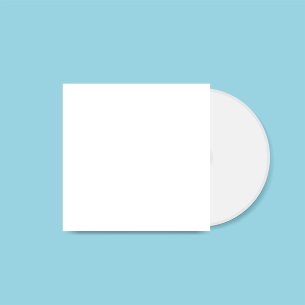 Cd-cover ontwerp mockup vector Gratis Vector