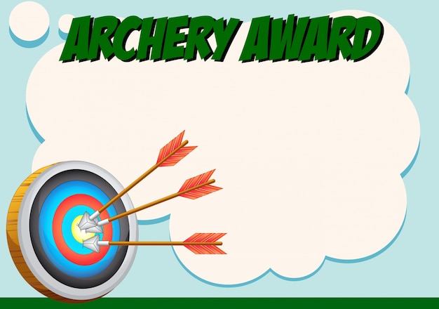 Template Archery Award Free Printable