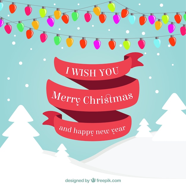 Christmast en nieuwjaar greetings | Gratis Vector