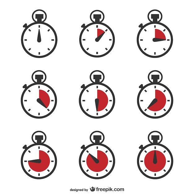 Chronometer timer vector Gratis Vector