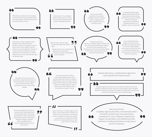Citaat vakken. citaat zin vak ontwerp, idee paragraaf