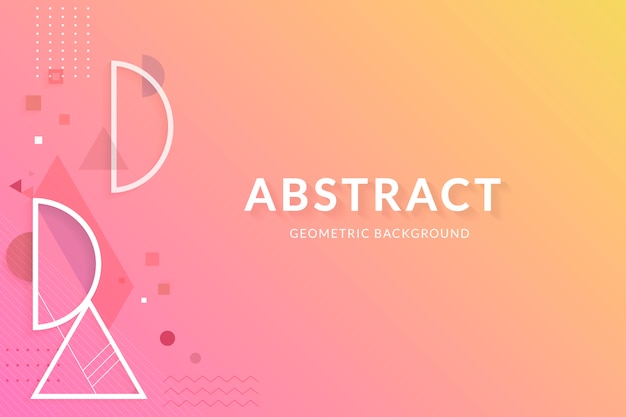 Creatieve geometrisch ontwerpruimte Gratis Vector