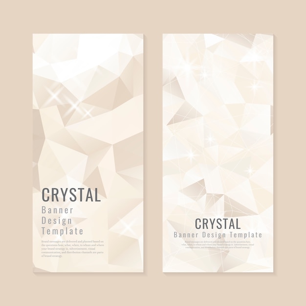 Crystal gestructureerde achtergrond collectie Gratis Vector
