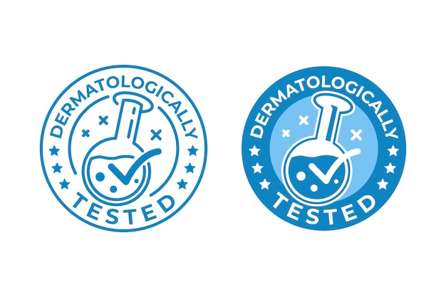 Smerig Bestudeer Omkleden Dermatologisch getest logo | Gratis Vector