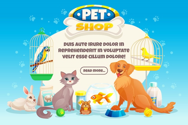 Dierenwinkel-samenstelling Gratis Vector