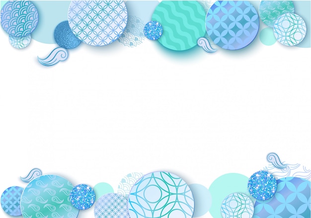 Document kunstachtergrond met abstract gebiedenontwerp Premium Vector