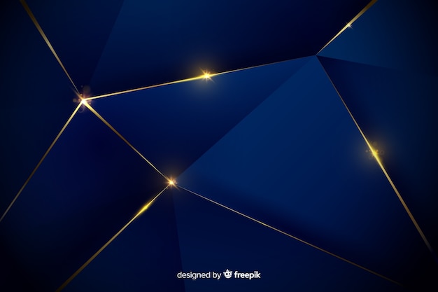 Elegant donker veelhoekig ontwerp als achtergrond Gratis Vector