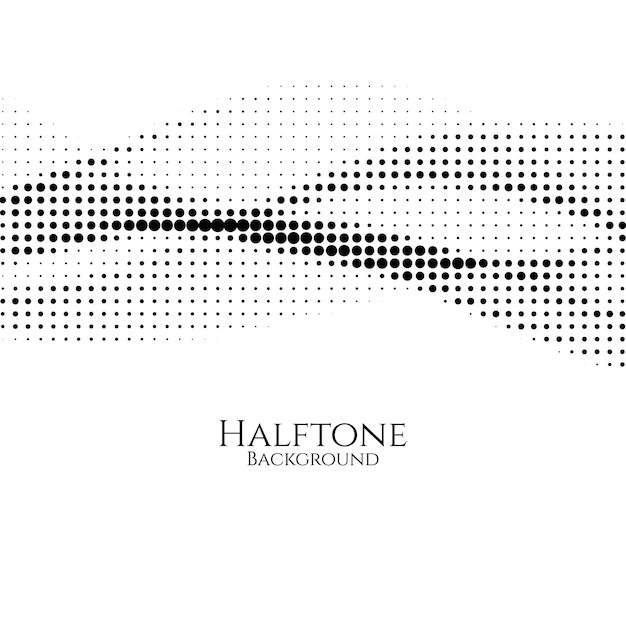 Elegante halftone ontwerp vectorachtergrond Gratis Vector
