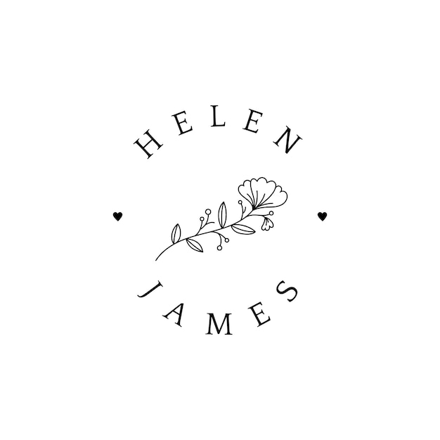 Floral bruiloft uitnodiging badge ontwerp vector Gratis Vector
