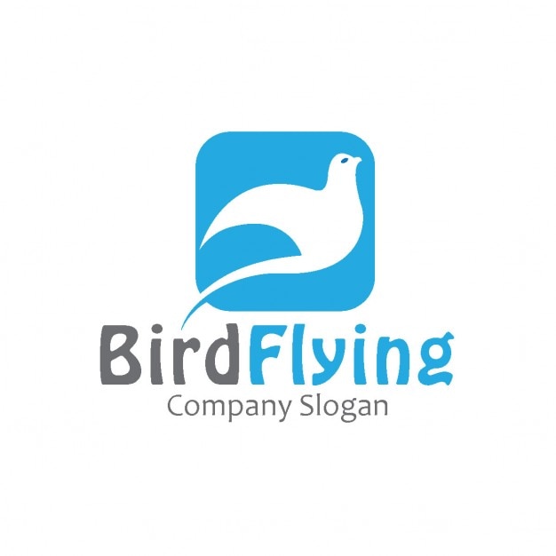 Flying bird logo | Gratis Vector
