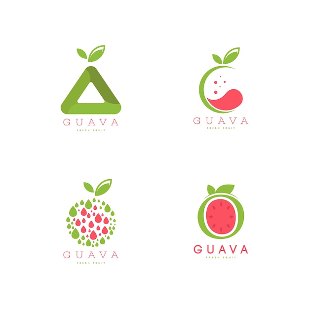 Fruit logo set | Premium Vector
