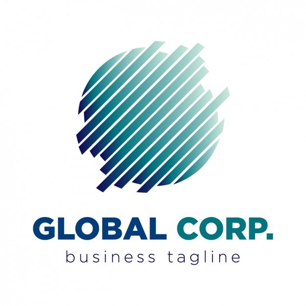 Global corporation logo | Gratis Vector